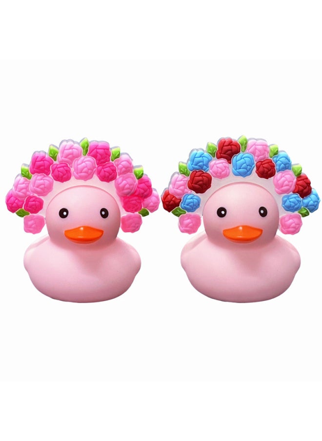 Generic - Yellow Duck Toy Milk Tea Duck Gift No.8 Duck Accessories Accessories Sunglasses Straw Hat Scarf Headset-Color:Fuxing God Of Wealth Hat 100 Glue - Image 1