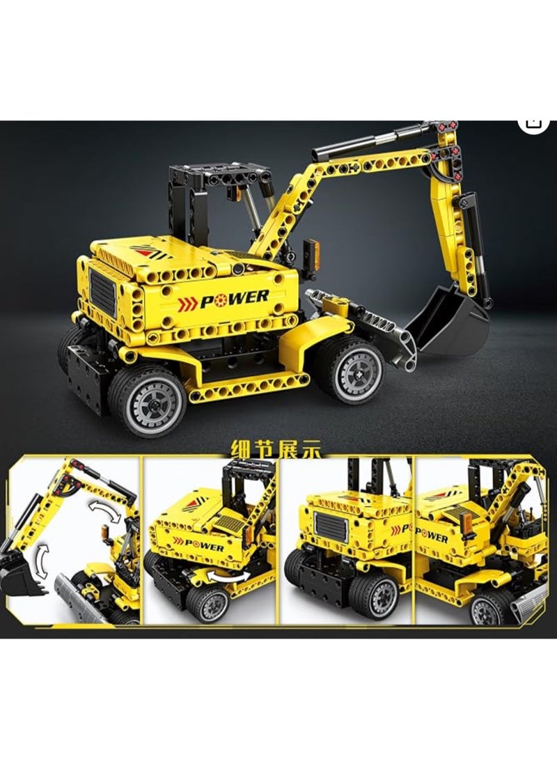 MingDi 8711 Remote Control Engineering Excavator Building Block Set - Image 1