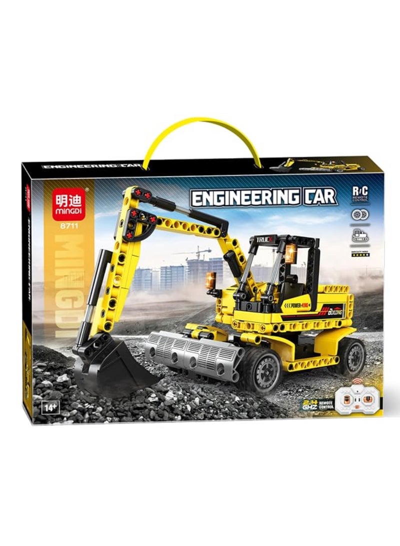 MingDi 8711 Remote Control Engineering Excavator Building Block Set - Image 2