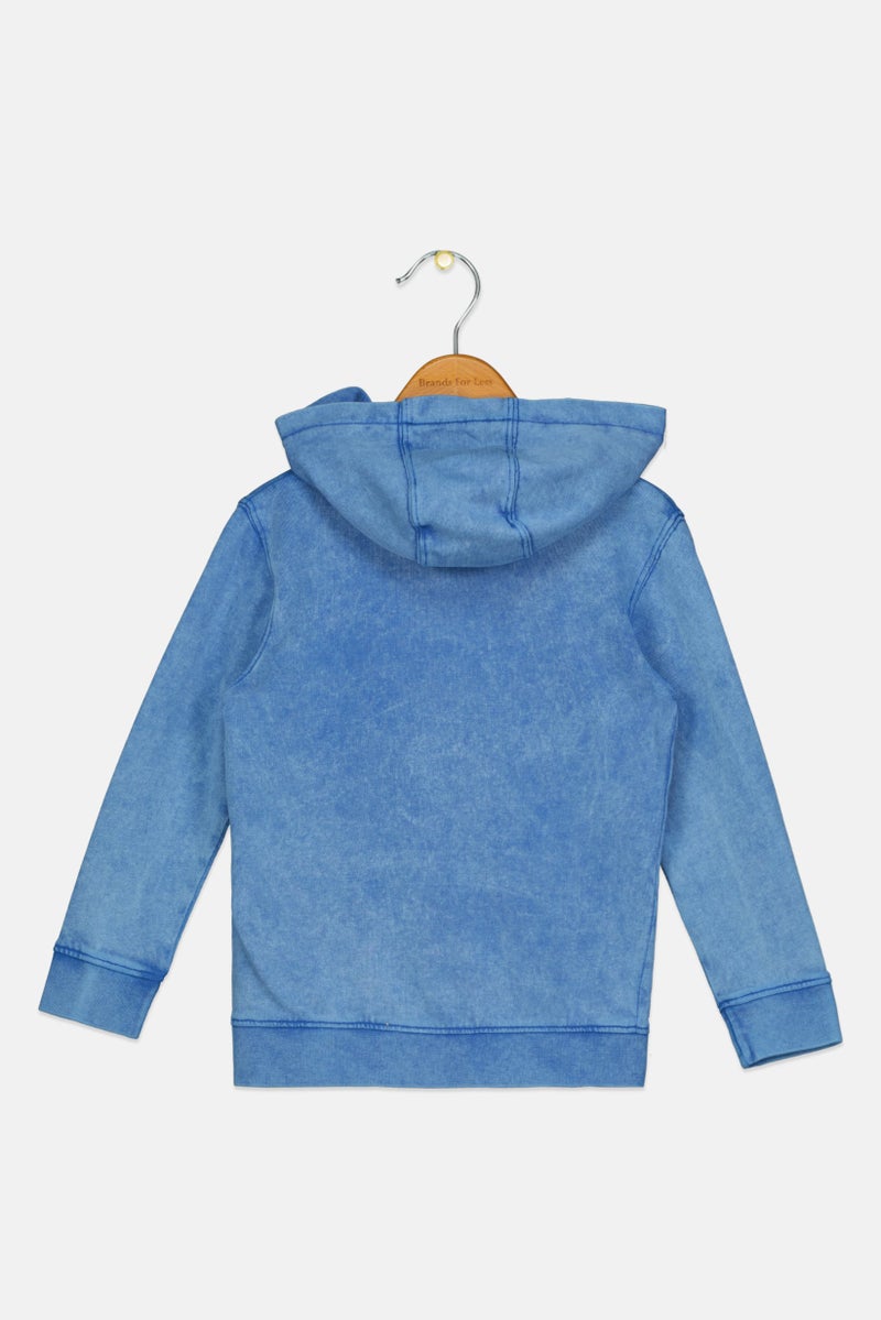 Franklin Marshall ملابس رياضية للأطفال الأولاد بغطاء رأس، خارجي، سويت شيرت، أزرق - Image 2