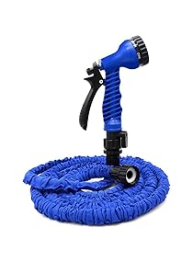 يتمدد حتى 3 أضعاف طوله الأصلي  تصميم خفيف وسهل التخزين  مقاوم للانثناء والتشابك  مسدس رش متعدد الأنماط (ري، شطف، رذاذ، ضغط...)  مناسب للاستخدام المنزلي والحدائق وغسيل السيارات - Image 2
