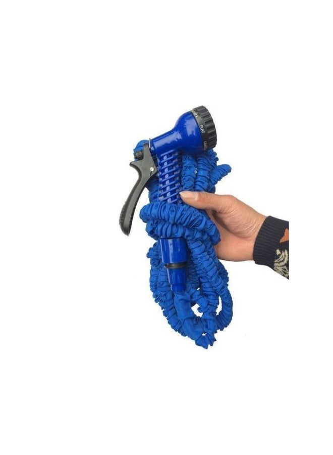 يتمدد حتى 3 أضعاف طوله الأصلي  تصميم خفيف وسهل التخزين  مقاوم للانثناء والتشابك  مسدس رش متعدد الأنماط (ري، شطف، رذاذ، ضغط...)  مناسب للاستخدام المنزلي والحدائق وغسيل السيارات - Image 4