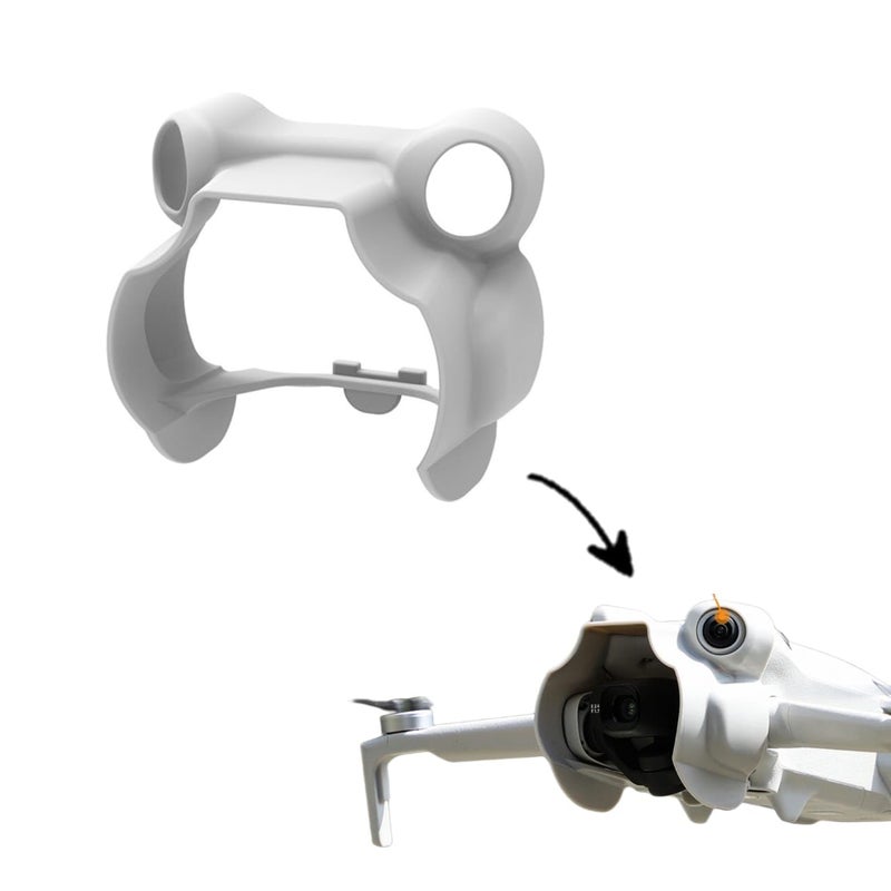 GetZget ® Lens Hood for Dji Mini 4 Pro Sun shade & Crash Protection Gimbal cap Accessories (Gray) - Image 1