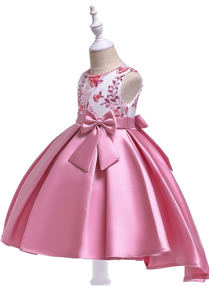Best Gift Fashion - Girls Princess Dress Children Evening Party Dresses Pink Color - Image 1