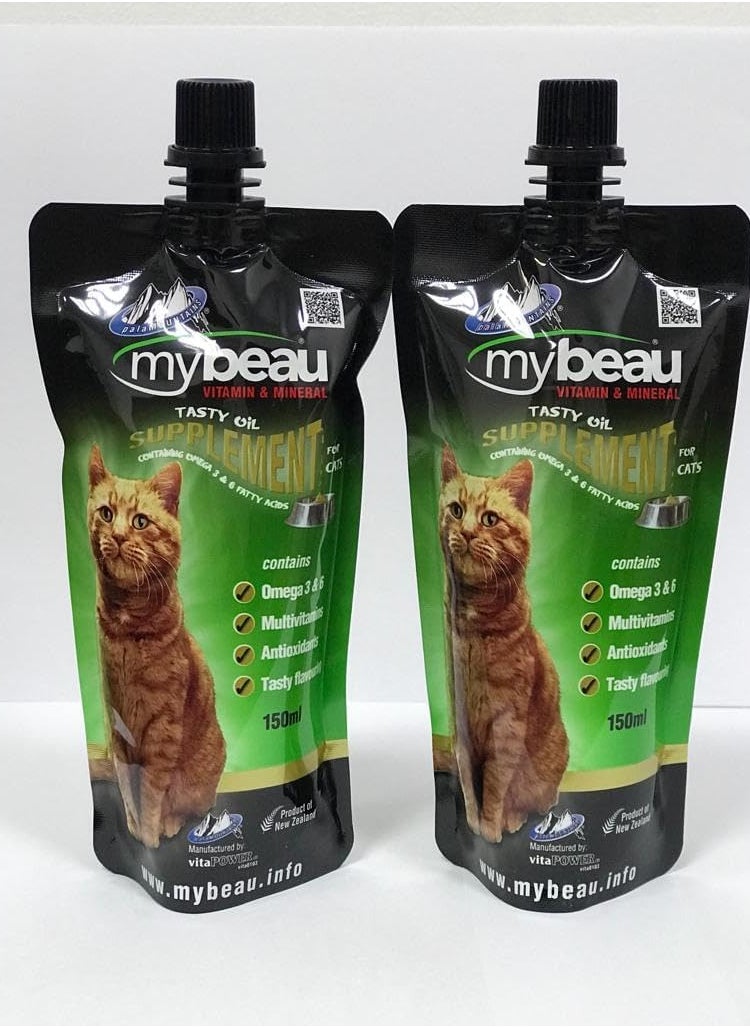 palaMOUNTAINS My Beau Vitamin & Mineral Supplement for Cat 150 ml  Pack of 2 Pieces (2 x 150 ml)  - Image 1