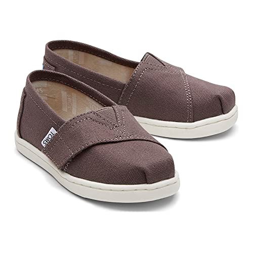 Toms Classic Alpargata Loafer Flat, Grey, 10 US Unisex Little Kid - Image 2