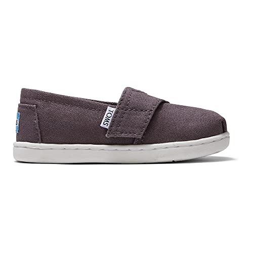 Toms Classic Alpargata Loafer Flat, Grey, 10 US Unisex Little Kid - Image 1