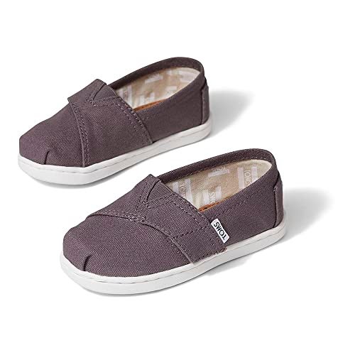Toms Classic Alpargata Loafer Flat, Grey, 10 US Unisex Little Kid - Image 4