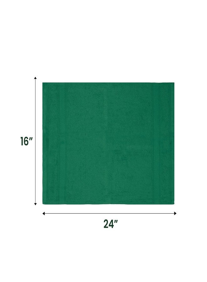 Casa Lino 100% Cotton Hand Towels for Bathroom - Soft, Highly Absorbent & Quick Dry Kitchen Towels - Gym Towel Set - Travel Towel Set - 24" x 16" - Pack of 4 - (Green) - Image 3