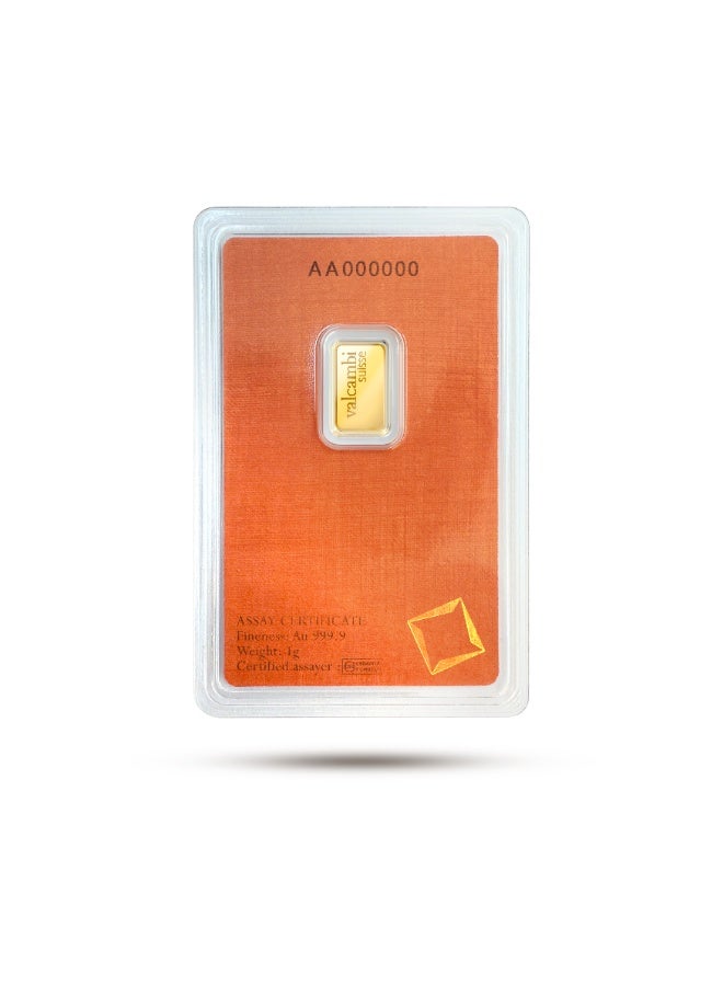 فالكامبي سبيكة ذهب فالكامبي سويس عيار 24 قيراط، نقاء 999.9، وزن 1 غرام - Image 5