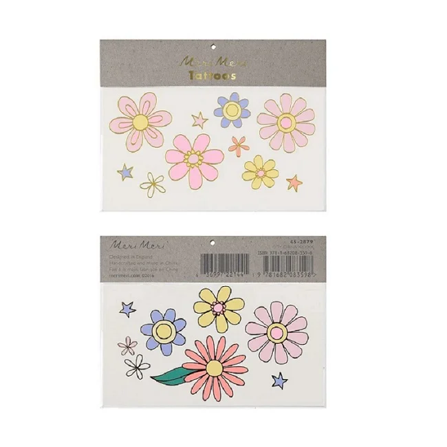 Meri Meri Psychedelic 60s Large Tattoos