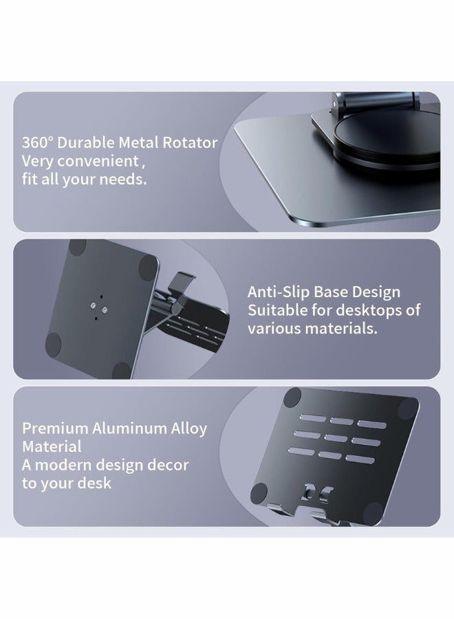360 Degree Adjustable iPad Stand Foldable Tablet Holder Desktop Stand for iPad Portable Monitor Holder - Image 3