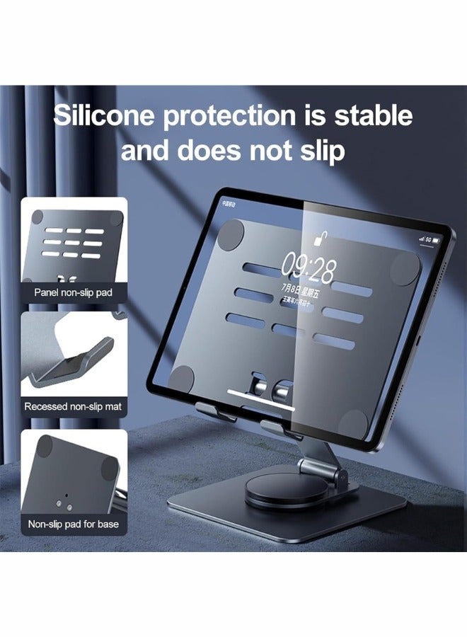 360 Degree Adjustable iPad Stand Foldable Tablet Holder Desktop Stand for iPad Portable Monitor Holder - Image 4