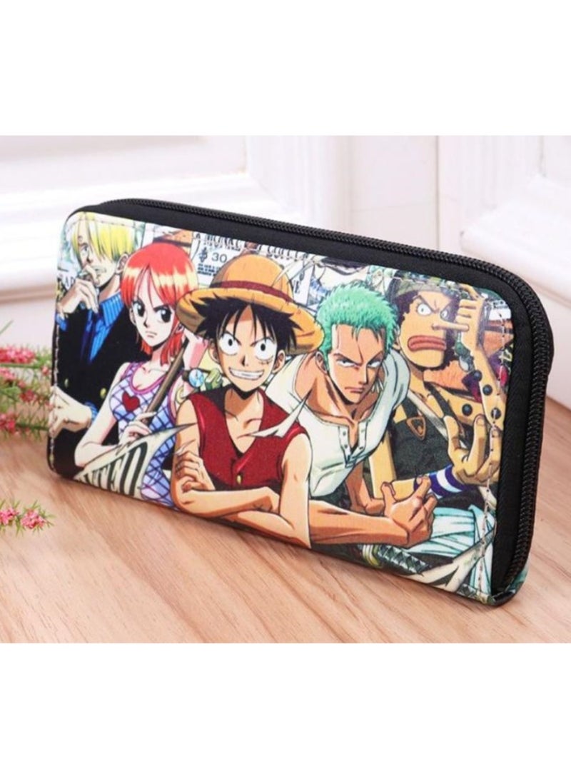 KUYING New ONE PIECE Personalized Multi Compartment Capacity Cartoon Long Zipper Wallet