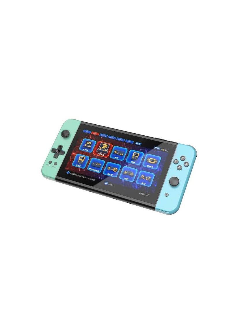 Generic - X70 Handheld Game Console, 7.0 inch IPS HD Screen Retro Games Consoles Classic Video Games Console with 64G Memory Cards 6000 Games, Built-in 3500mAh Rechargeable Battery - Image 1