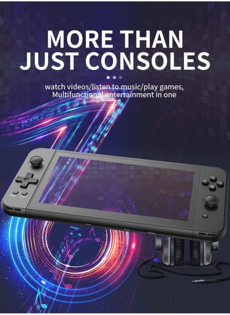 Generic - X70 Handheld Game Console, 7.0 inch IPS HD Screen Retro Games Consoles Classic Video Games Console with 64G Memory Cards 6000 Games, Built-in 3500mAh Rechargeable Battery - Image 1