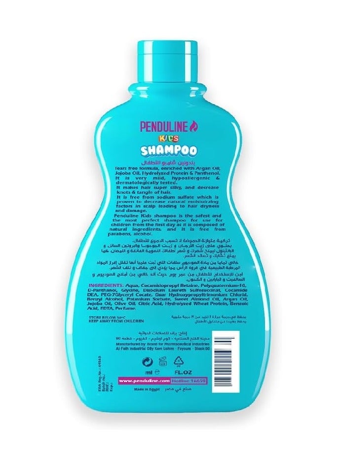 PENDULINE Kids Shampoo with Argan Oil, & Panthenol – 300 ml - Image 3