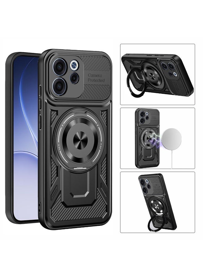general Armor Case for Oppo Reno 15F 5G, Quality Shockproof TPU+PC Cover with Invisible Ring Kickstand - Image 1