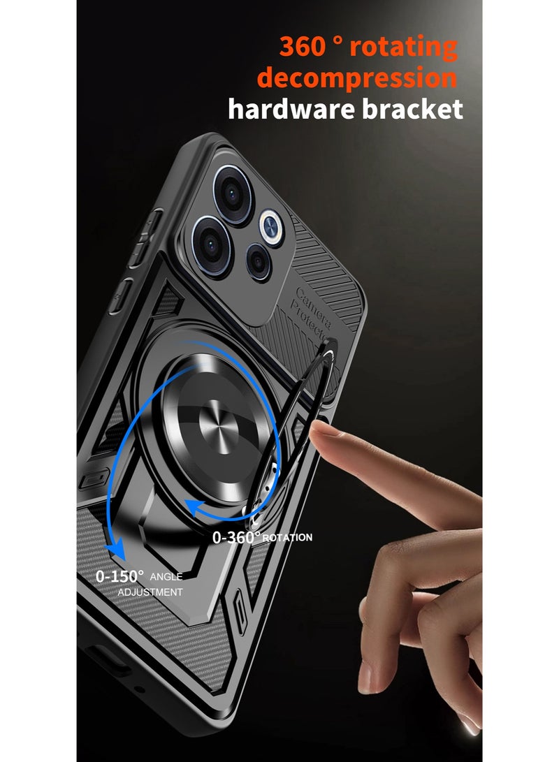 general Armor Case for Oppo Reno 15F 5G, Quality Shockproof TPU+PC Cover with Invisible Ring Kickstand - Image 3