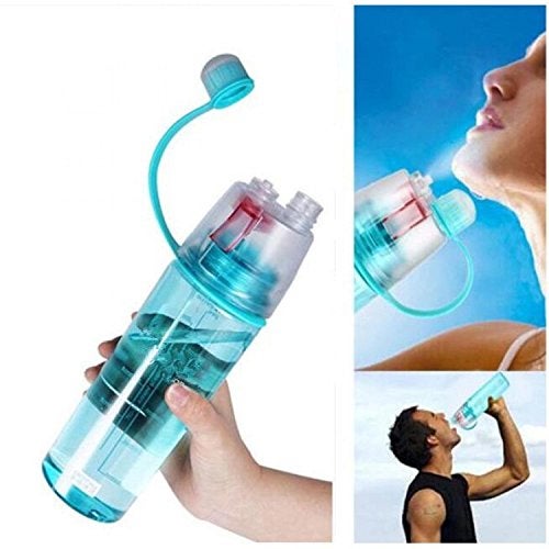 Inditradition Polypropylene 2 In 1 Drink & Mist Water Bottle | Spray Water Bottle, 600 Ml (Assorted Color) - Image 1