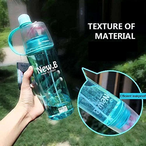 Inditradition Polypropylene 2 In 1 Drink & Mist Water Bottle | Spray Water Bottle, 600 Ml (Assorted Color) - Image 5