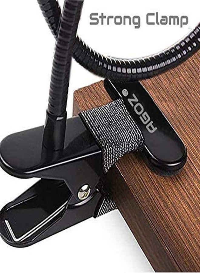 AGOZ Cell Phone Holder Gooseneck Mount, Lazy Clamp Clip Flexible Phone Stand for Office Desk Bed iPhone 17 Pro Max, iPhone 16 15 14 13 12 11, Samsung Galaxy S25, S25 Ultra,S24 S23 S22 A54 A14 A15 A16 - Image 3