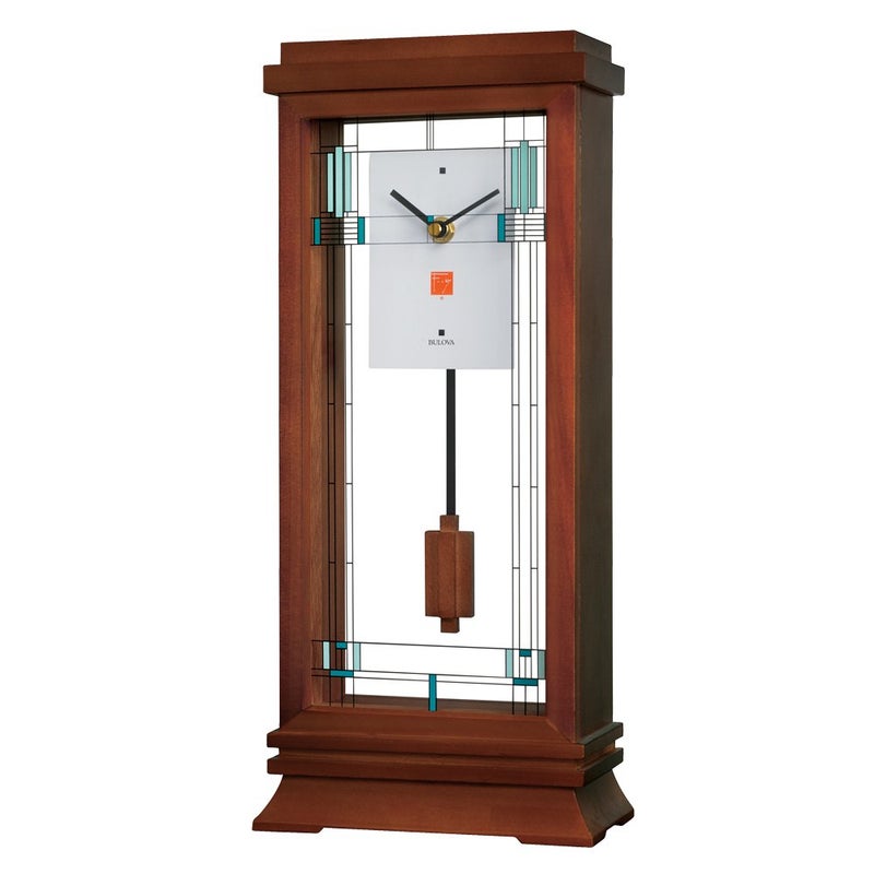 Bulova Bulova B1839 Wilits Frank Lloyd Wright Mantel Clock 