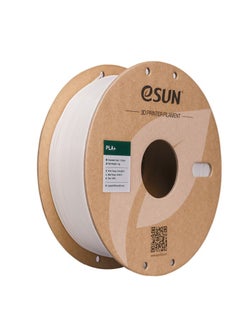 إي صن خيوط eSUN PLA+ مقاس 1.75 مم، خيوط طابعة ثلاثية الأبعاد ذات متانة معززة PLA Plus، دقة الأبعاد +/- 0.03 مم، بكرة 3 كجم (6.6 رطل) خيوط طباعة ثلاثية الأبعاد للطابعات ثلاثية الأبعاد، أبيض 
