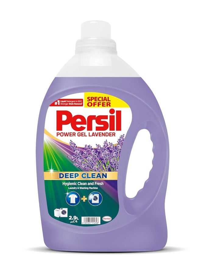 Persil Deep Clean Technology Power Gel Laundry Detergent Liquid Lavender 2.9 Liter  - Image 1