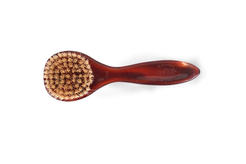 Bass Brushes | Esthetician Grade Facial Brush | 100% Natural Bristle Firm | High Polish Acrylic Handle | Tortoise Shell Finish | Model 704 - TSL - Image 2