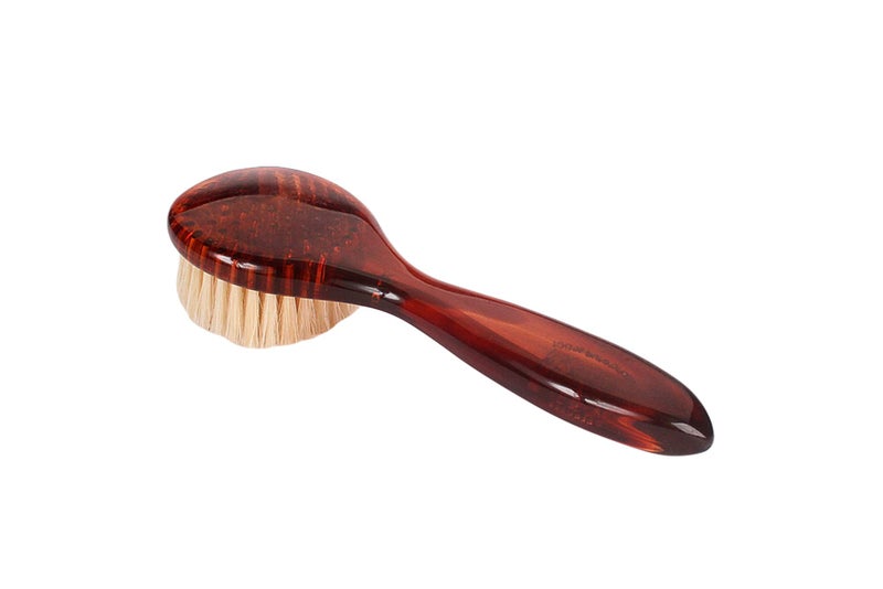 Bass Brushes | Esthetician Grade Facial Brush | 100% Natural Bristle Firm | High Polish Acrylic Handle | Tortoise Shell Finish | Model 704 - TSL - Image 5