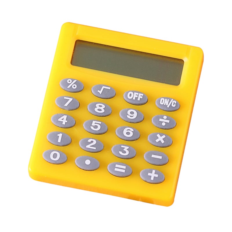 Mini Calculator 8-Digit Display Pocket Size Calculator Battery Powered Random Color for Children School Students Office Supplies - Image 1