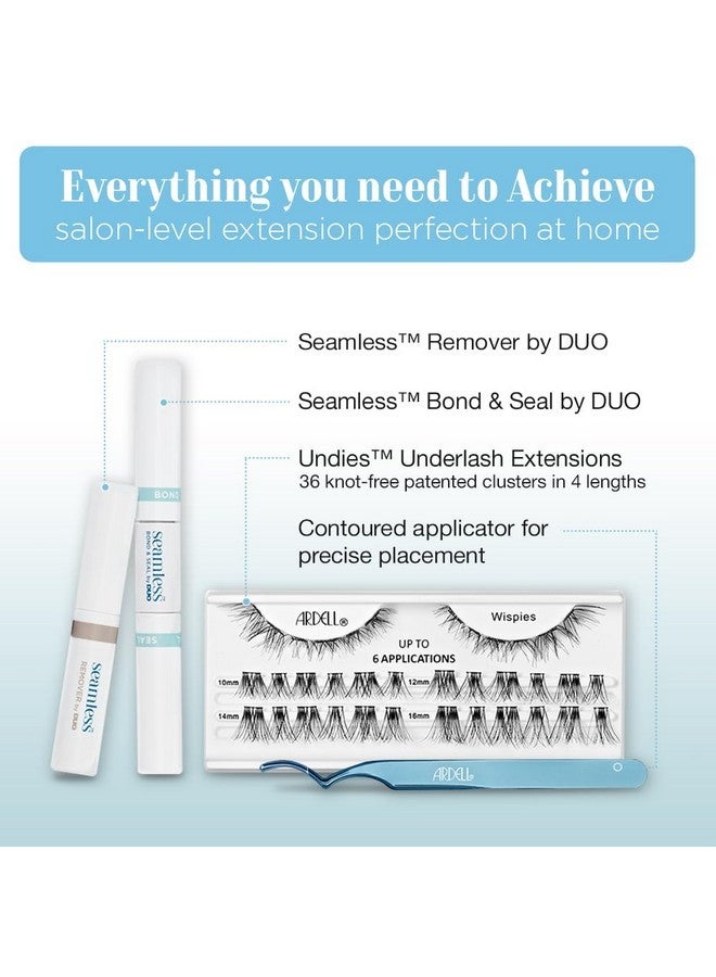 أرديل مجموعة Wispies لتمديدات الرموش السفلية بدون درزات، 36 طولًا متنوعًا، مجموعات رموش قابلة للتخصيص، تتضمن رابطًا وختمًا ومزيلًا وأداة تطبيق - Image 3