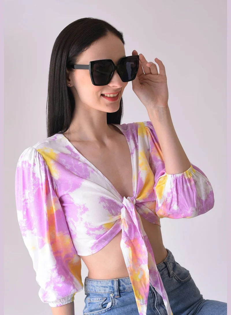 Haute Sauce Women Black Lens Black Oversized Sunglasses