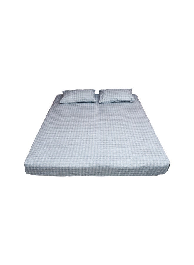 Rahalife 3-Piece Bedsheet Set Double Size 1xBedsheet( 240x254 Cm), 2xPillow Case( 50x75 Cm) Polyester|Bedding,Linen,Bed sheet set,Bed Linen Collection,Double/Queen Size Bedsheet set  - Image 2