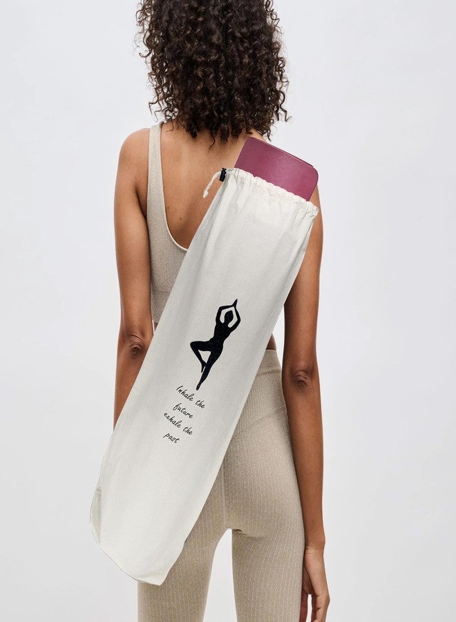 IVARIAN - Yoga Mat Bag Cover -100% Cotton Lightweight,Washable Yoga Dust Bag With Adjustable Strap - Image 3