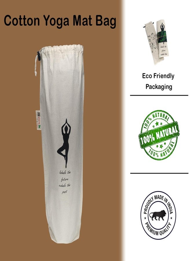 IVARIAN - Yoga Mat Bag Cover -100% Cotton Lightweight,Washable Yoga Dust Bag With Adjustable Strap - Image 2