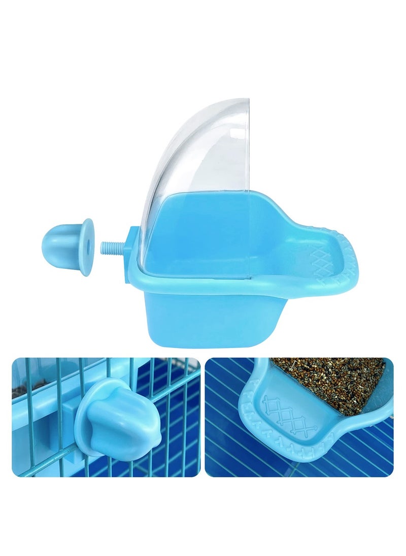 SYOSI - Hanging Bird Bath Box, Large-Capacity Parrot Feeder, Bird Bath for Cage, Birdbath Toy, Water Shower Food Feeder Holder Tray Bird Bath Cage Accessory for Small Birds Parrots Cockatiel Budgies - Image 1