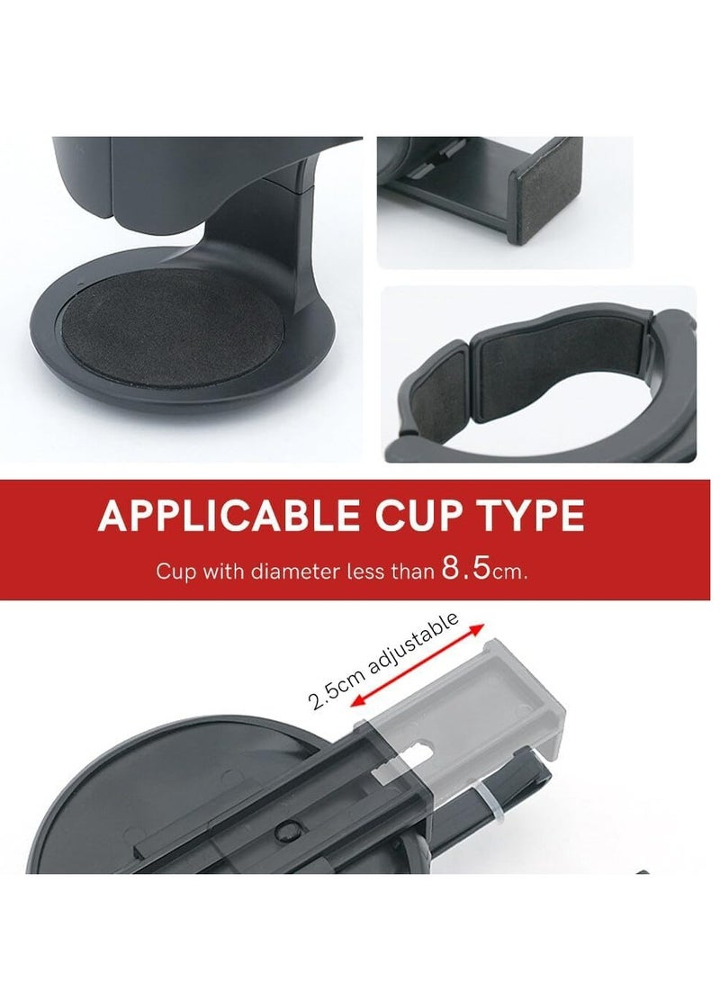 Loquat Car Cup Holder, Universal Adjustable Car Vent Cup Holder with Expander for Beverages and Bottles - Image 4