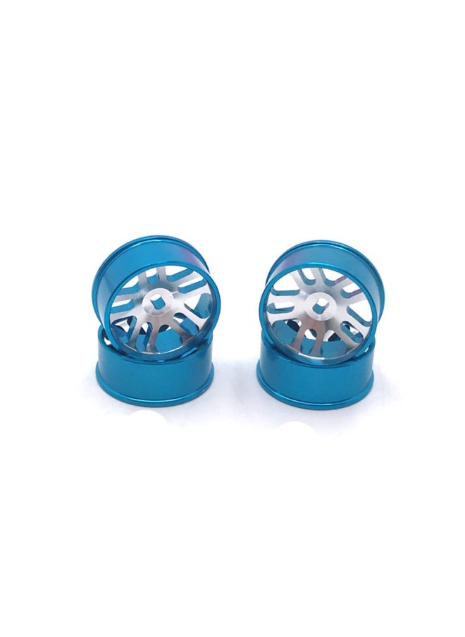 Generic Weili 284131 K989 Iw04m MINI-Q Remote Control Car Metal Upgrade Modified Drift Wheel Hub-Color:Blue-Proportion:1:28  - Image 1
