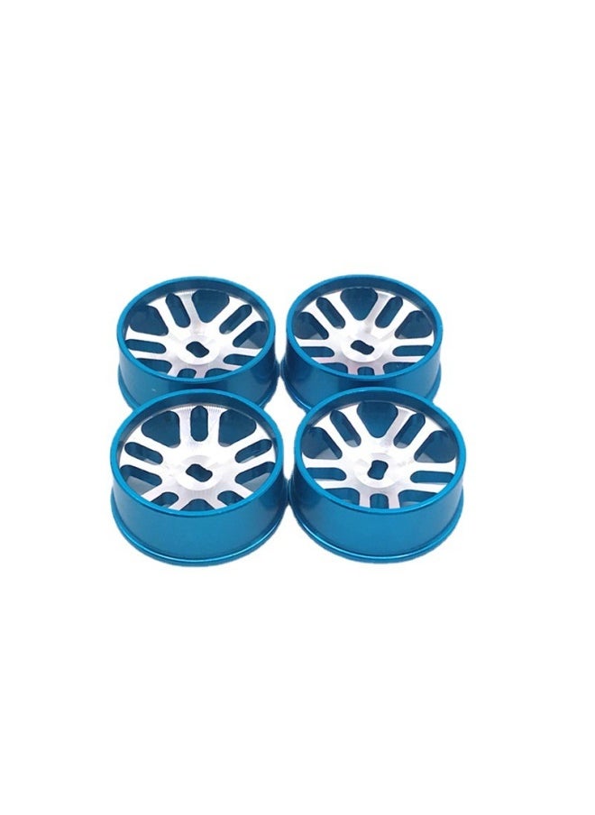Generic Weili 284131 K989 Iw04m MINI-Q Remote Control Car Metal Upgrade Modified Drift Wheel Hub-Color:Blue-Proportion:1:28  - Image 4