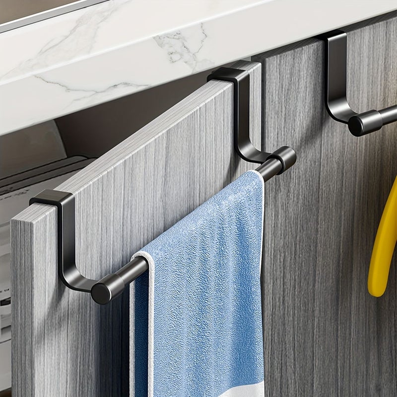 White Wall Mounted Towel Rack 8.86 Inch For Kitchen And Bathroom - Image 4