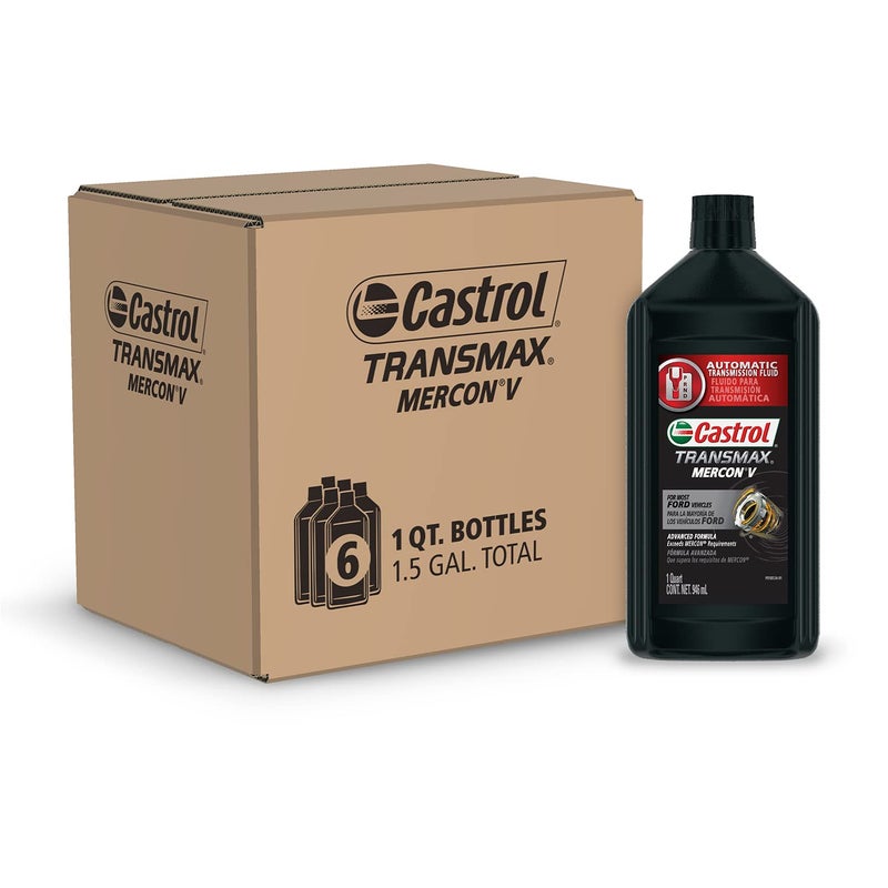 Castrol زيت نقل الحركة الأوتوماتيكي كاسترول ترانسماكس ميركون V، 1 لتر، عبوة من 6 - Image 5