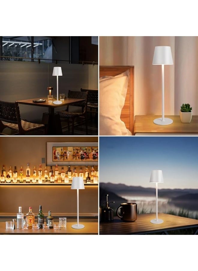 مصباح طاولة LED لاسلكي – مصباح مكتب قابل لإعادة الشحن - Image 4