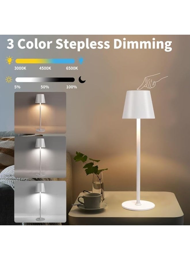 مصباح طاولة LED لاسلكي – مصباح مكتب قابل لإعادة الشحن - Image 5