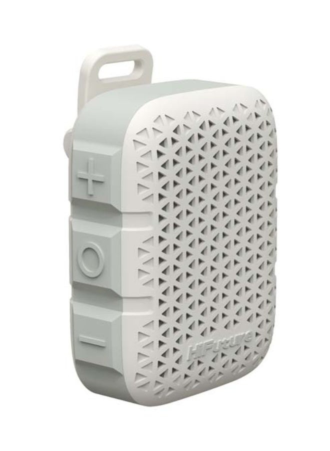 HiFuture Pocket S Mini Portable & Wearable Speaker | 8H Playtime | Magnetic Clip | IPX7 Waterproof | Type-C Charging | 77g Lightweight – Premium Design Beige - Image 1