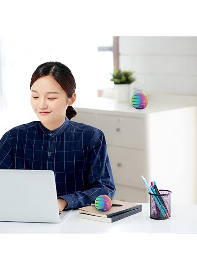 Laravel Kinetic Ball Spinner, Desk Novelty Toy, Desk Toys for Office Gifts, Full Body Optical Illusion Spinner Ball, Gifts for Men, Women, Kids  - Image 2