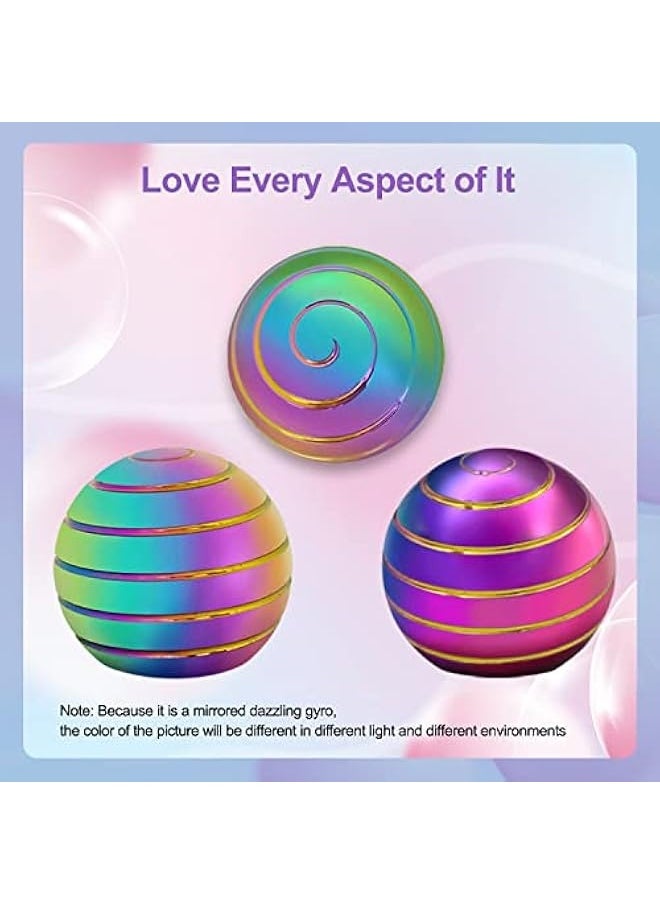 Laravel Kinetic Ball Spinner, Desk Novelty Toy, Desk Toys for Office Gifts, Full Body Optical Illusion Spinner Ball, Gifts for Men, Women, Kids  - Image 5