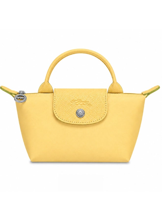Longchamp Eco Tone Lemon Yellow Mini Dual-Use Handheld & Crossbody Bag - Image 1