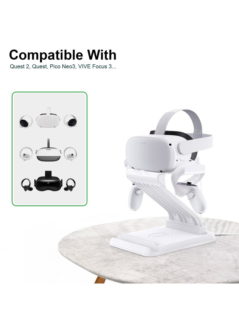 FlashHawk - VR Stand Display Holder with Wireless Charger for Oculus Quest2/Quest - Image 1